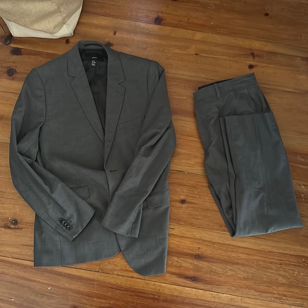 H&M dark grey suit